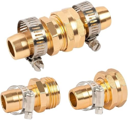 Garden Hose Repair Connector with Clamps, compatible with the 3/4" or 5/8" Garden Hose Fitting(6 Set (US Standard)) - Image 3