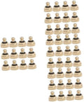Sosoport 48pcs Low Pressure Brass Nozzle for Garden Spraying Atomizing Spray Head for Irrigation Misting Systems and Outdoor Cooling by Sosoport