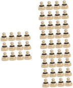 Sosoport 48pcs Low Pressure Brass Nozzle for Garden Spraying Atomizing Spray Head for Irrigation Misting Systems and Outdoor Cooling by Sosoport