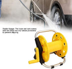 Compact Hose Reel, Wall Mounted 20m Hose Reel Lightweight Portable Hose Pipe Reel Prevents Twisting Standing Mobile Hose Reels for Home Patio Deck Yard Garden - Image 3