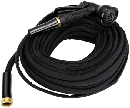 LICAEVEY 75ft Flexible Garden Hose with 10 Function Nozzle 3/4in by Unknown