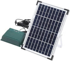 Jiawu Solar Automatic Drip Irrigation Kit, 18V 10W Solar Powered Auto Watering System, Garden Self Watering Kit with Timer, Drippers, for Indoor Outdoor Plants - Image 2