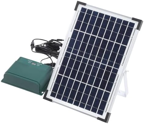 Jiawu Solar Automatic Drip Irrigation Kit, 18V 10W Solar Powered Auto Watering System, Garden Self Watering Kit with Timer, Drippers, for Indoor Outdoor Plants - Image 2
