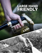 RAINPOINT Garden Hose Nozzle, 100% Heavy Duty Metal Hose Sprayer, High Pressure Water Hose Nozzle with Adjustable Spray Patterns and Flow Control for Watering Plants, Car Washing, Pet Washing,L-Brown - Image 4