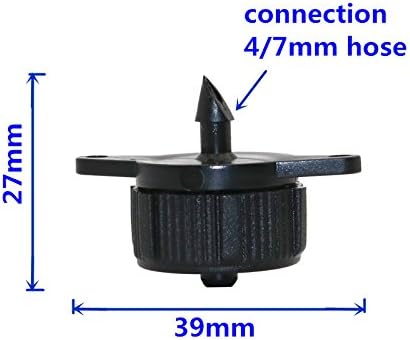 100pcs 8L Adjustable Flow Pressure Compensating Dripper Drip Emitter Shunt Garden Sprayer Garden Irrigation System - Image 2