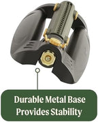 Vego Turbo Oscillating Sprinkler w/Quick Connector Starter Set Metal Base and 20 Precision Nozzles, 3-Way Adjustable for Large Yard and Lawn Covers up to 4973 sq. ft.-Seaweed Green - Image 3