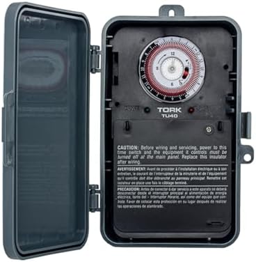 TORK TU40 Indoor/Outdoor Mechanical Appliance Timer, 40A, 120-277V by Global+Electrical+Supply