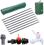 Rain Barrel, 13 Gallon/50L Foldable Rain Water Collection Barrel, Rain Barrels to Collect Rainwater from Gutter, Water Tank with Spigot and Overflow Hole, Zipper Closure Finely Sealed PVC - Image 5