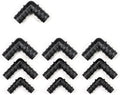 15mm 18mm 24mm PE Barb End Connectors Couplings Straight Tee Connector Micro Drip Irrigation Tube Repair Fitting Garden Watering(Elbow,18MM_30 PIECES) by Unknown