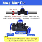 Tubing Drippers Anti Burst Spray Kit for Cooling Outdoor Construction Sites, Yard Misting Irrigation System with PE Tubing & 4 Spray Brass Nozzles, Easy to Install(90m/295ft) - Image 5