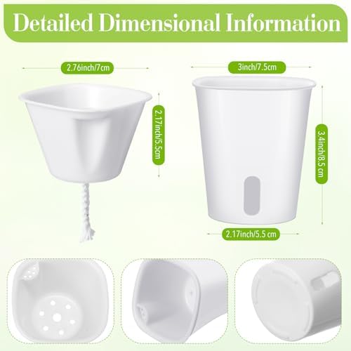 Ziliny 100 Pcs 3 Inch Self Watering Planters with Water Indicator - Image 2