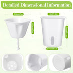 Ziliny 100 Pcs 3 Inch Self Watering Planters with Water Indicator - Image 2