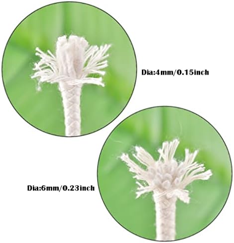 Self Watering Cotton Wick Cord, for Potted Plant Planting Planter Pot Automatic Slow Release Garden Drip Irrigation System 4/6mm(Length 50m(Dia 4mm)) - Image 4