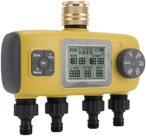 4 Zone Irrigation Timer Sequential Logic Brass Inlet Sprinkler - Image 2