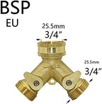 3/4 Inch 2/4-Way Brass Plastic Garden Hose Splitter Y-Type Watering Connector Distributor For Outdoor Tap And Faucet 1Pcs (Color : E) - Image 2