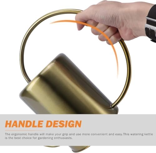Brass Gooseneck Watering Can – 1.5L/2L Stainless - Image 5