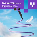 RELAX 100ft Expandable Purple Garden Hose – Lightweight No-Kink Design with Durable Aluminum Couplings, Spray Nozzle & Hose Mender for Home & Garden Watering - Image 6