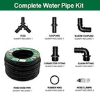 LONGRUN Pond Tubing 1 Inch Diameter, 20.7 Feet Long Corrugated Flexible Hose Pipe with Clamps Pipe Fittings, Pool PVC Tube for Garden Ponds Waterfalls Camping Caravans Filters Drainage Marine - Image 2