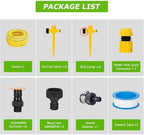 360° Rotation Auto Irrigation System Garden Lawn Sprinkler Patio, Sprinkler System Kit for Lawns, Adjustable Garden Yard Lawn WaterSprinkler with 65FT Hose and 7 Quick Connectors (4PCS Set) - Image 6