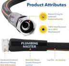100FT Garden Hose, 5/8" Lightweight Flexible Water Hose with 3/4" Fittings - Image 4