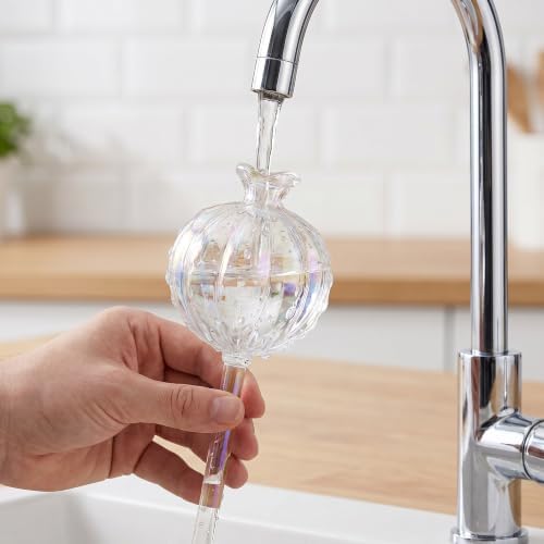 6 PCS Plant Watering Globes, Transparent Glass Self Watering Globes, Iridescent Decorative Automatic Plant Waterer, Indoor and Outdoor Plant Watering Devices for Potted Flowers and Green Plants - Image 5