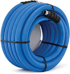 BluSeal Hot/Cold Water Rubber Garden Hose, 100% Rubber, Ultra-Light, Super Strong, 500 PSI, 50F to 190F Degrees, High Strength Polyester Braided (3/4" x 50') - Image 4