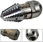 M22 Sewer Jetter Rotating Nozzle, Stainless Steel High Pressure Rotating Sewer Cleaning Nozzle, Drainage Trench Drain Pipe Cleaning Tool for 40/70 L/min Pressure Washer(40L/min,200kg) - Image 3