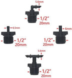 Garden Plumbing Hose Adapter 10 4 / 7mm Hose Barb Connectors With 1/2 Inch Male Thread 1/4 Inch 2-way Water Hose Drip Irrigation System Accessories (Color : 1I4 x 1way) - Image 3