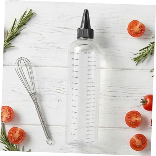 Hemoton 8pcs Oz Plastic Squeeze Bottle with Measurements, Graduated Pet Sauce Dispenser Bottle for Precise Dispensing and Reusable Use in Laboratory and Daily Storage - Image 6