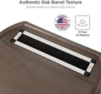 RTS Home Accents 50-Gallon Rain Barrel, Flat Back Rain Water Collection Barrel, Stand and Link Kit Included, Walnut Color (2 Pack) - Image 2