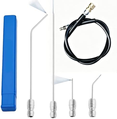 5 Pack Pressure Washer Needle Tips, Equipped with a High Pressure Hose to Prevent Head Breakage, 1/4 Quick Connect for Washer, AC Coil, Water Heater and Appliance Cleaning by Unknown