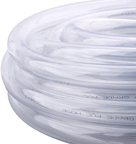 DERNORD PVC Tubing 3/4"ID X 1"OD Flexible Clear Vinyl Hose 25 Feet for Food Grade - Image 2