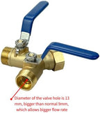 Hose Splitter 2 Way, All Brass Body-Pure Brass Zinc-Free, 13mm Valve hole, 3/4 Inch Thread - Image 5