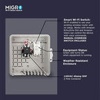 Migro WiFi Pool Pump Timer, Water Heater Timer, Outdoor Switch Timer for Pool Pump Outlet Box, Wireless 50A Resistive 240 Volt Timer 40A 5HP Pump Control, Compatible with Smart Phone. - Image 4