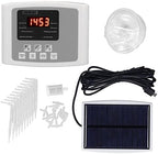 Solar Smart Water Timer, Solar Powered Hose Timer Automatic Drip Irrigation Kit for Outdoor Garden Lawn Irrigation System, Programmable and Single Pump by CHICIRS