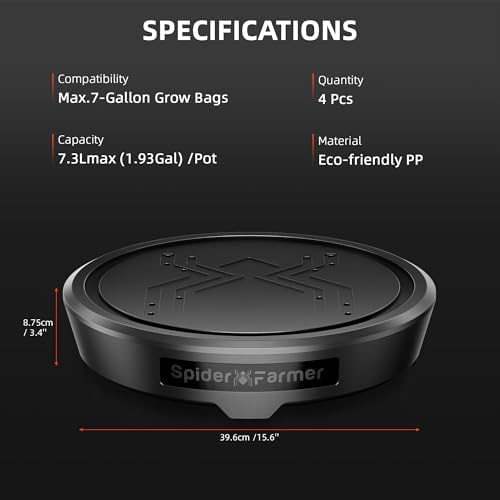 Spider Farmer 4 Pot Gravity-Fed Self Watering System, Automatic Watering - Image 6