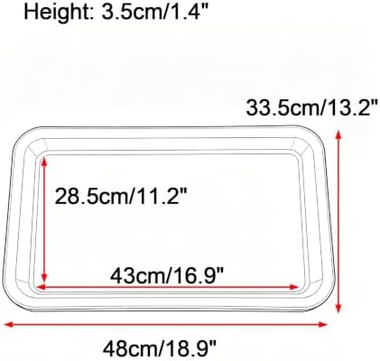 Durable Rectangular Resin Potted Plant Trays, Planter Water Tray - Image 2