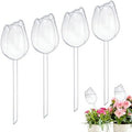 M METERXITY 4-Pack Plant Watering Globes, 9.4 Inch Plastic Self Watering Planter Insert for Indoor/Outdoor Plants, Self Water Devices [Transparent] by MMETERXITY