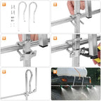 6-Nozzle Foldable Sprayer Boom Kit, Equipped With 2 Heavy-Duty Hooks, 122" Wide, Suitable for ATVs/UTVs, With Adjustable Spray Patterns, Ideal For Large-scale Watering Applications - Image 6