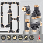 CheeMuii 39 PCS DOT Air Line Fittings Kit 1/4 3/8 1/2 Quick Connect Fitting - Image 5