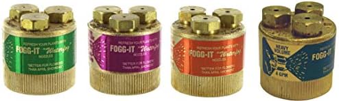 Fogg It Misting Nozzle - Variety 4 Pack - 1/2 GPM, 1 GPM, 2 GPM, & 4 GPM by Unknown