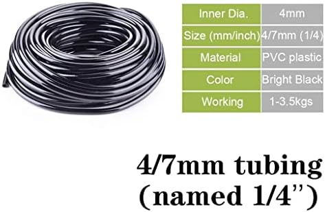 1pcs PVC Garden Water Hose, Black Color 10-30M 3/5mm 4/7mm 8/11mm New Irrigation Watering Tubing 1/8'' 1/4'' 3/8'' Hose (Color : 47MM, Size : 15M) - Image 3
