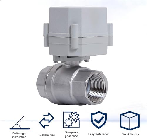 NPT 1'' 2-Way AC 110-230V Motorized Ball Valve CR2-02 Electrical Ball Valve Normal Closed Stainless Steel 304 DN 25MM - Image 7