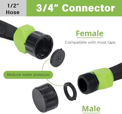 Soaker Hose 100 FT, Flat Soaker Hose for Garden, Water-Saving, 50ft 2 pack - Image 6