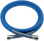 Guitrees 2026 Upgraded Leader Garden Hose 10ft x 5/8", Heavy Duty Short Water Hose, Female to Female Nickel-plated Brass Fittings, Five Layered Braiding, 1000PSI Burst, 300PSI Working (Blue) by Guitrees