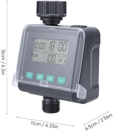 Sprinkler Timer, Programmable 1 Outlet Rain Delay Manual Mode Water Hose Timer, Irrigation System with Digital Display and Connectors for Yard Lawn Patio - Image 7