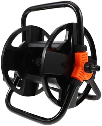 balacoo Pipe Storage Rack Outside Hose Reel Water Hose Roller Wall Mount Reel Watering Cart Floor Standing Reel Holder Reel on Wheels Winding Reel Plastic by balacoo