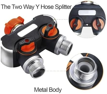 Garden Irrigation Valve Water Tap Splitters Outdoor Tap And Faucet 1/2" 3/4" Water Divider Garden Watering Distributor(2PCS Connector 1) - Image 5