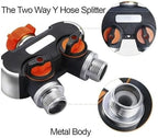 Garden Irrigation Valve Water Tap Splitters Outdoor Tap And Faucet 1/2" 3/4" Water Divider Garden Watering Distributor(2PCS Connector 1) - Image 5
