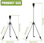 360 Rotating Garden Sprinkler On Adjustable Tripod Base 1Inch Hose Adapter Fit for Patios Greenhouses Flowerbed Watering ABS Garden Watering - Image 6